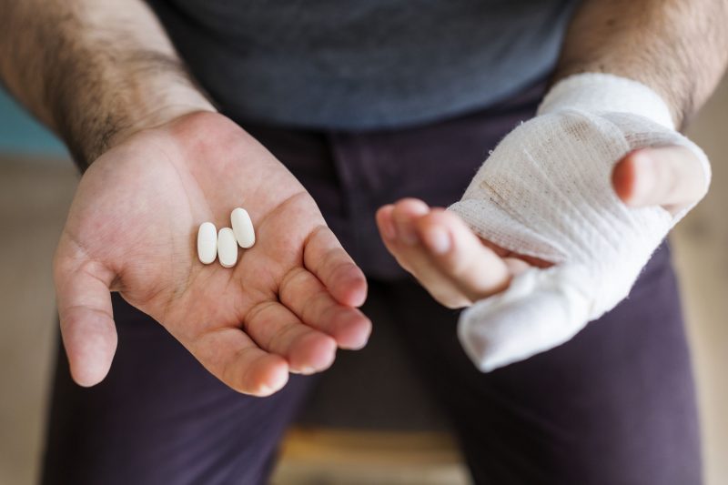 Work injury leading to opioid addiction