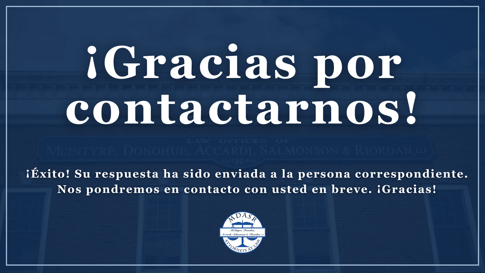 Gracias por contactarnos